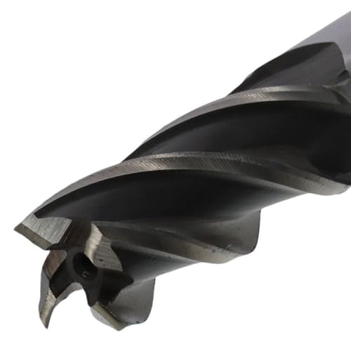 Image of Cutting High Speed Steel Spiral Drill Bit Straight End Mill Cutter 4 Flute(3 /4)