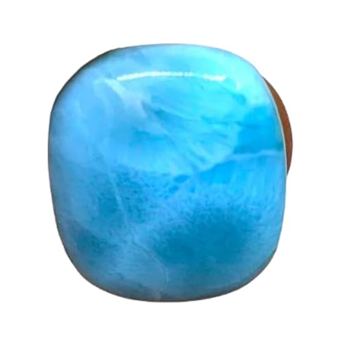 Larimar pierre naturelle véritable cabochon rectangulaire 20x17x6mm pour collier et DIY