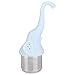 Elefant Tee-Ei für lose Blätter, Teesieb Silikon Teefilter Küchengerät für Tee 4,72 * 1,38 Zoll(Blau)