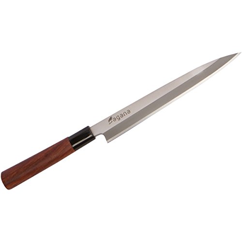 Sushi Knife - Cut Perfect Japanese Sashimi - Crafted By Sagana Kitchenware - 8' Ultra Stainless Steel - Razor Sharp Blade - Prepare Sushi Like a Pro!