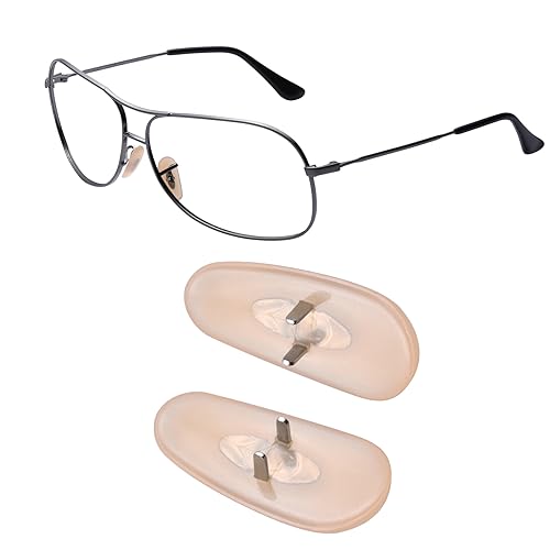 Image of Clear Soft Silicone Replacement Nose Pads for Ray-Ban Aviator RB3025 /RB3026 /RB3030 /RB3211 /RB3362 /RB3445 /RB4175