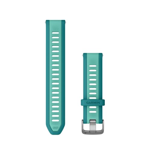 Sangle 20 mm Turquoise Garmin bracelet interchangeable silicone montre - 2