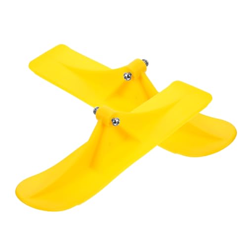 ARTSEWPLY 1 Juego Snowboard Trineo De Nieve Equipo De Scooter De Nieve Trineos para Bicicleta De Nieve Esquís Scooter Accesorio De Scooter Rueda De Trineo Scooter Páginas Yellow