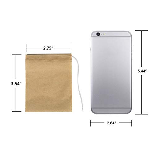 Tea Bags Empty Paper Tea Filter Bags Disposable Infuser with Drawstring,100 pcs (Original)