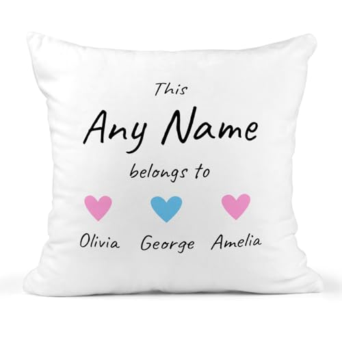 Personalised Cushion – Custom Name Gift – Mother’s Day, Birthday, New Baby Gift – Thoughtful Present for Mum, Grandma, Mama