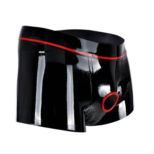 Ropa interior látex con orificio bragas caucho natural hombre cosplay