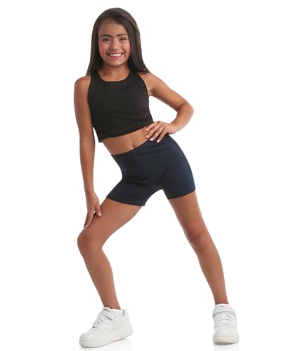 French Toast Girls Biker Shorts - 3 Pack Under Shorts for Uniforms, Skirts, Dresses - Dance Cartwheel Shorts for Girls (4-16)3