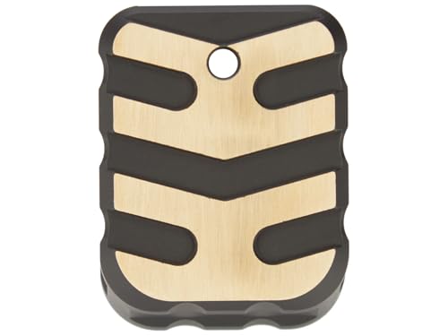 NDZ Performance Weighted Brass Magazine Base Plate Extension for P320 X Series & X5 Legion 9mm – for Use with Magwell – Armor Black Cerakote Finish