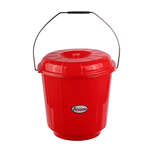 ESQUBE Oasis Bucket With Lid 07L Red