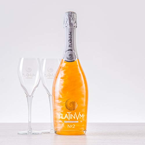 espumoso Platinvm n2 de Vermouth y Naranja 750 ml. con dos copas