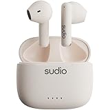 SUDIO A1 (スノーホワイト) ワイヤレスイヤホン インナーイヤー型 (Bluetooth5.3 / マイク付き/iOS Android 対応 / IPX4レベル 防水設計) タイプC 国内正規品
