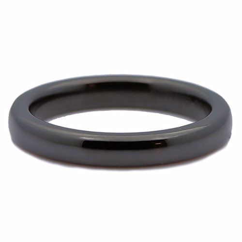 Ceramic Wedding Band Classic High Polished Ring Varying Colors and Widths to Choose From3