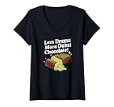 Photo Gallery donna dubai chocolate bar costume less drama more dubai chocolate maglietta con collo a v Photo Gallery donna dubai chocolate bar costume less drama more dubai chocolate maglietta con collo a v
