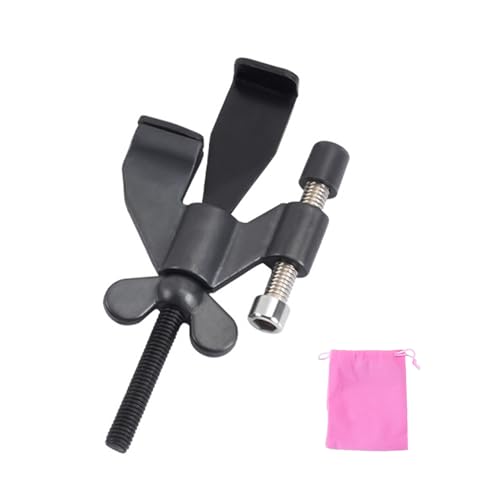 Cerradura de puerta portátil negra, cerradura de seguridad adicional y privacidad, cerradura de puerta de seguridad para el hogar, sólida, sin perforaciones, ajustable, fácil de instalar, para viajes