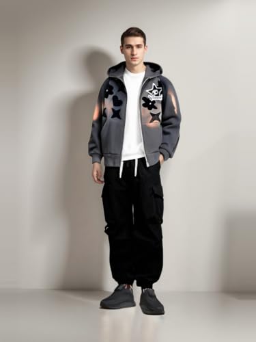 Zip Up Hoodie Women Y2K Kawaii Harajuku Clothes Gothic Web Sweatshirt Hip Hop Grunge Oversized Jacket Coat tops2