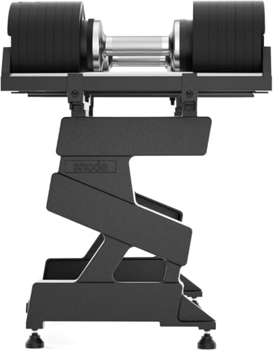 Image of SNODE AD80 Drop Proof 80 lbs Adjustable Dumbbell Set -Exhaustion Training Weights Adjustable Dumbbells with Cast Iron Plates and Cradle, Knurled Handle, Fast Adjust, Compact Home Gym Equipment for Bench & Press