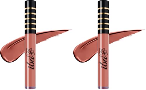 Image of Iba Maxx Matte Liquid Lipstick- Fresh Peach | Infused with Vitamin E & Almond Oil | Transfer Proof & Long Lasting | Waterproof & Smudge Proof | Velvet Matte Finish & Highly Pigmented | Lightweight & Comfortable | Non-Sticky and Non-Drying | Lip Makeup | 2.6ml
