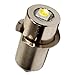 HQRP High Power Upgrade Bulb 3W LED 100LM for 12 14.4 18 Volt Hitachi Ryobi Skil Makita Craftsman Bosch Porter Cable Dewalt Milwaukee Ridgid Flashlight + HQRP Coaster