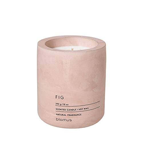 blomus 65655 Blomus Fraga Scented Candle Rose Dust L Soy Wax Concrete,Medium