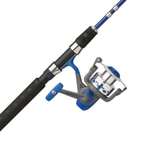 Shakespeare Contender Spinning Reel and 7' Fishing Rod Combo, Right/Left Handle Position, Oil Felt Front Drag