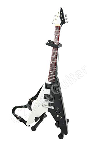 OZMiniGuitar Guitare Miniature Rudolf Schenker Flying V - Les Beatles, Paul McCartney, John Lennon, RIngo Starr, George Harrison OZMiniGuitar Guitare Miniature Rudolf Schenker Flying V – Image 3