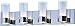 Maxim 23074CLFTPC Silo Clear and Frosted Glass Cylinder Bath Vanity Wall Mount, 4-Light Xenon 160 Total Watts, 8"H x 27"W, Polished Chrome