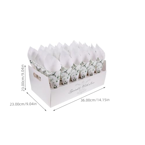 Boîte à cônes papier mariage de qualité supérieure pour événements