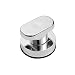 QYQS Tirador Puerta Horno Asas de Puerta Redonda de Plástico Abs Tapa de La Puerta de La Puerta del Refrigerador de La Pasta Fuerte Sin Clavo(Size:2pcs,Color:Plata)