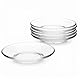 Glasmark KROSNO 1992 Untertasse Untersetzer Gläser Glasuntersetzer Glasteller Transparent Spülmaschinenfest 10,7 cm