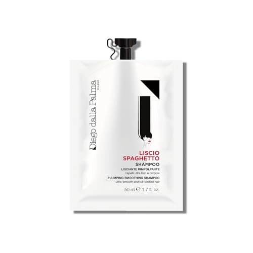 Diego dalla Palma | LISCIOSPAGHETTO - Shampoo Lisciante Rimpolpante, Ripara le Fibre e Dona Lucentezza, con Acido ialuronico e Glicogeno Marino, 50ml