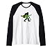Kinky Bigfoot Sasquatch Green Alien bambola gonfiabile giocattolo Maglia con Maniche Raglan