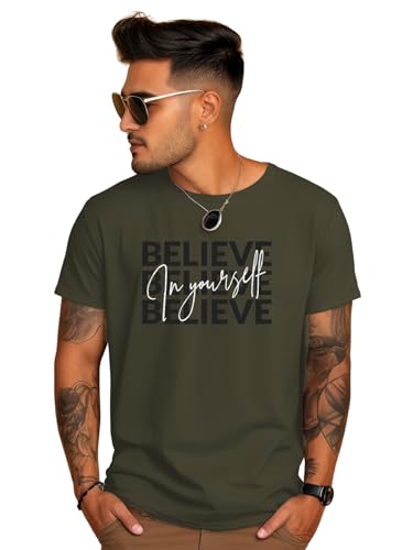 Image of ADRO Tshirt for Men | Printed T Shirt for Men | 100% Cotton Regular Fit T-Shirt |Printed T Shirt