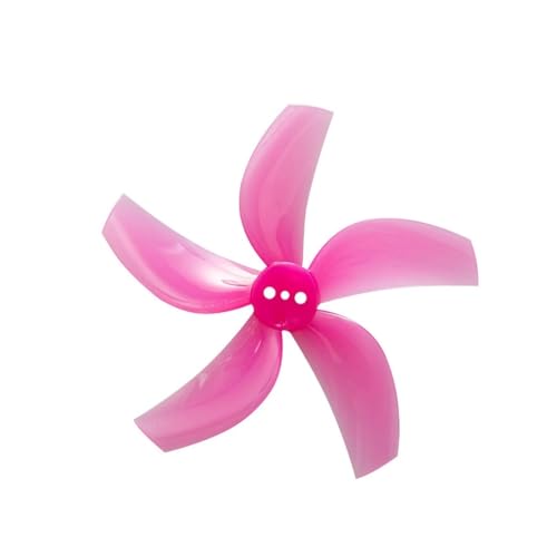Hélices D63 Cinewhoop 2.5 pouces rose tripale en polycarbonate pour drone FPV