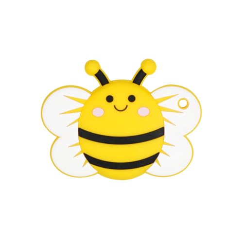 Image of Baby Yellow Bee Silicone Teether,Sensory Chew Toys