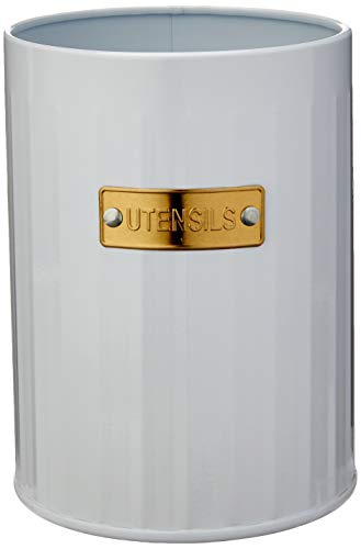 Haüskraft SUPR-025 Suporte para Utensílios, Branco/Dourado 11cm x 15cm