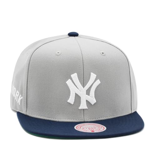 Gorra Snapback New York Yankees Gris y Azul Marino miniatura 1