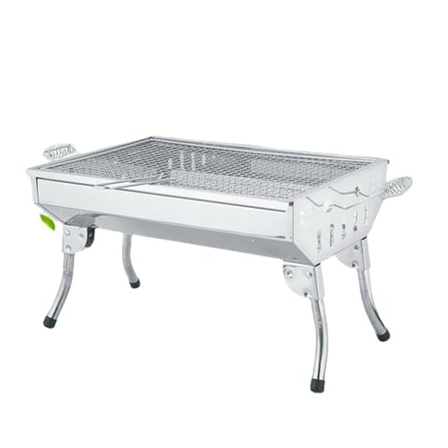 Barbecue à charbon de bois gain de place, poêle léger et pliable pour le camping