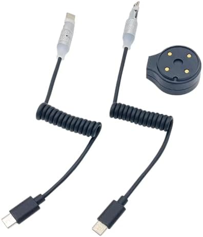 Connexion AO Helmet Charger for BRP Helmets with E-Linq Connector - USB-C, Compatible with Cardo, Sena (except 50), and Other Compatible Communicators