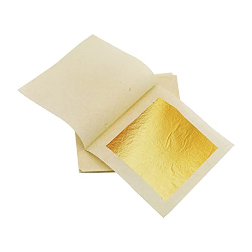 Edible Gold Leaf 24 Carat Gold Foil 10 Pieces 1.7 x1.7  for Handicraft Food Decoration, Baked Goods, Makeup, Cooking, Cakes & Chocolates, Decoration, Health & Spa