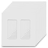 ABBOTECH - Placas de pared para decoración sin tornillos, 10 unidades