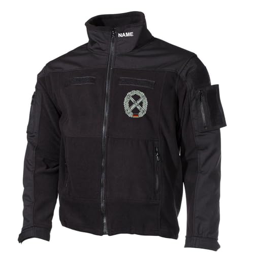 Veste polaire Combat Artillerist isolante Bundeswehr avec broderie personnalisée thermique noir M
