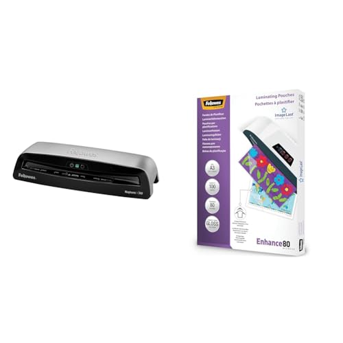 Plastifieuse Neptune 3 A3 Fellowes haute vitesse anti-bourrage pour films 175 microns