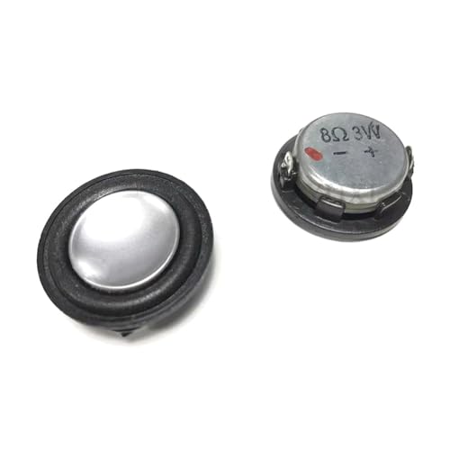 Bosiyrggrl Minialtavoz de 28 mm con Rango Completo de Neodimio de 8 Ohmios y 3 W para Cine en Casa.