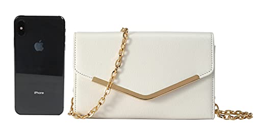 Clutch Purse Evening Bag for Women, Envelope Handbag With Detachable Chain for Wedding and Party - Image 6