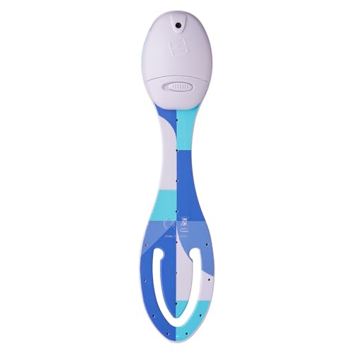Image of Gifts for Readers & Writers Book Light, Clip On Reading Light for Bed, 2in1 Flexilight & Bookmark, Small & Lightweight with a Soft Glow, 2 Batteries Included, Blue Blocks