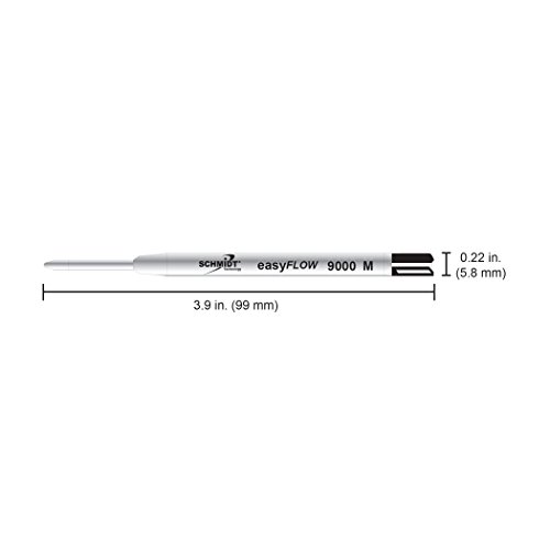 Image of Schmidt Easy Flow 9000 Hybrid Ballpoint Medium Black, 6 Pack Blister (SC58203)