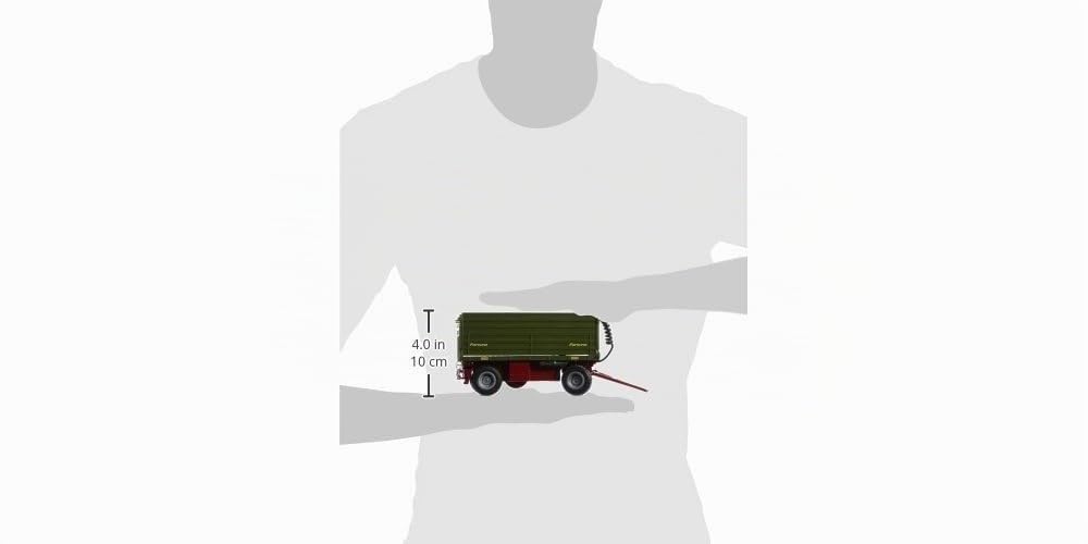siku 6781, Rimorchio ribaltabile bilateralmente, 1:32, Telecomandato, Per veicoli SIKU Control con gancio di rimorchio, Metallo e Plastica, Verde