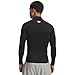 Under Armour Men's HeatGear Armour Mock Long Sleeve T-Shirt, Black (001)/White, Medium