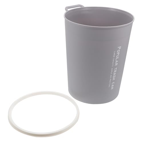 Caneca pequeña gris para basura de cocina y baño