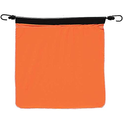 SafeTruck by Ms. Carita 18 Inch Orange Poly Flag with Bungee